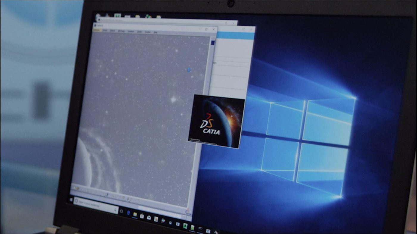 Start Catia V5 with TechViz virtual reality software